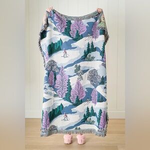 Anthropologie Anthropologie Winterscapes Woven Throw Blanket